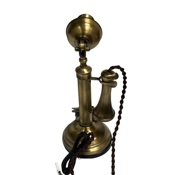 Brushed 1920's Style Candlestick Telephone