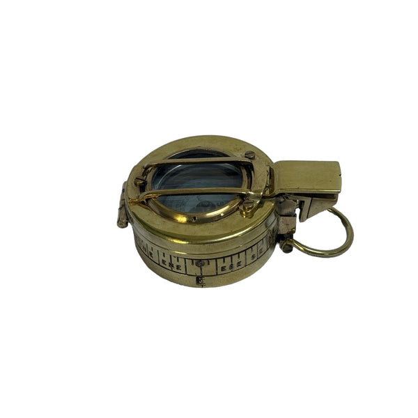 Rare Original Antique 2nd World War Brass 1937 CKC ( Canadian Kodak Company ) British Army Prismatic Marching Compass in a wooden box