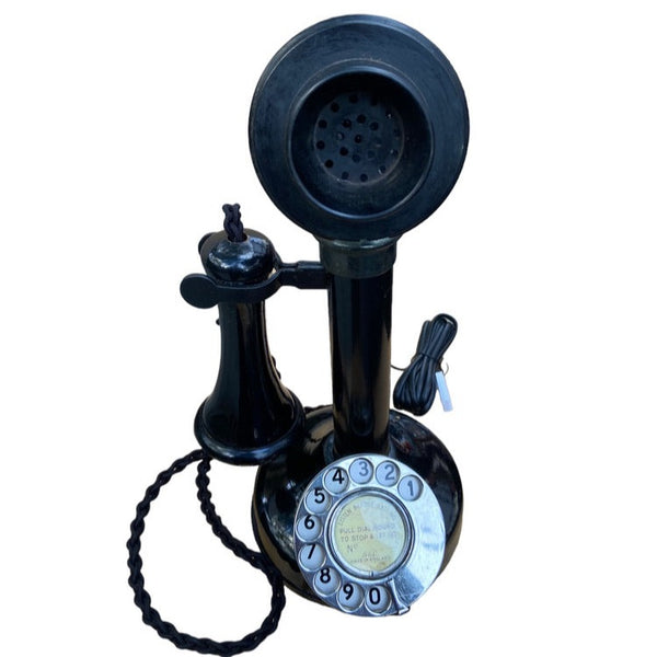 Antique 1900/1910's Black Antique GPO English Candlestick Telephone