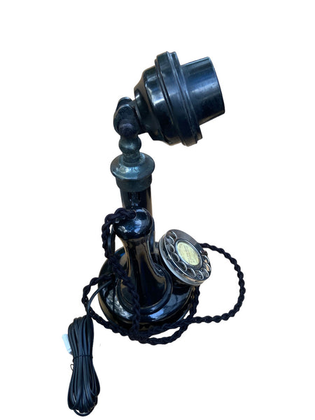Antique 1900/1910's Black Antique GPO English Candlestick Telephone