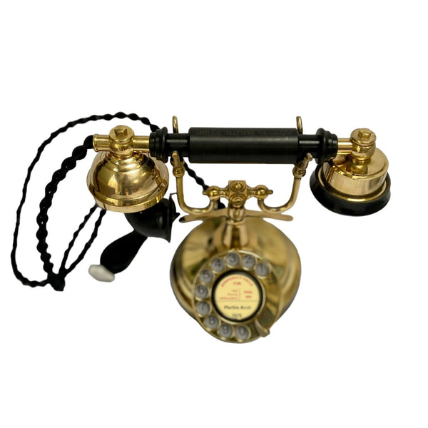 Brass 1930's Style Cradle Telephone