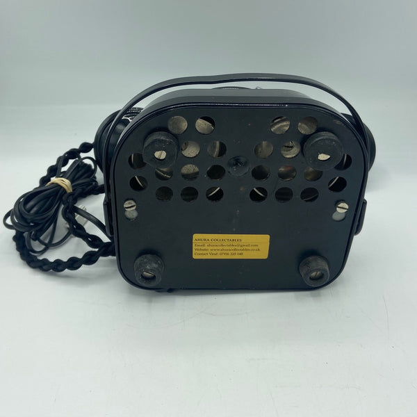 Antique 1950's Full Black Belgium Bell Telephone With a Handle