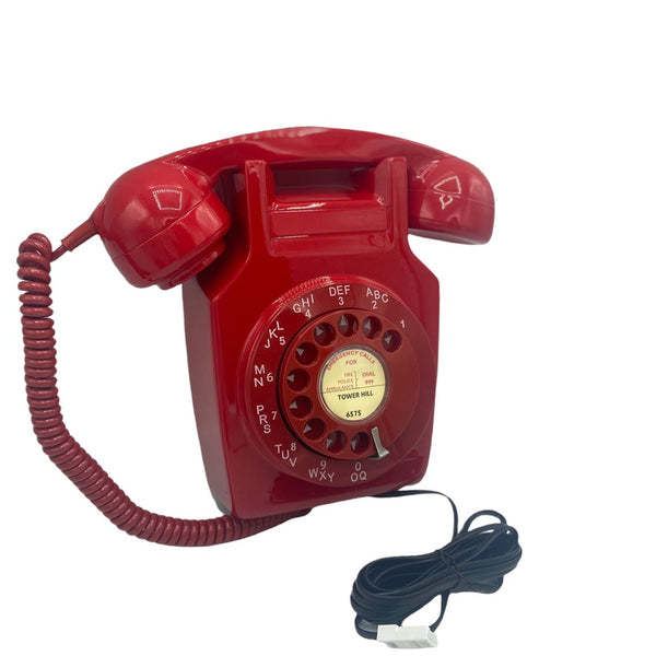 Antique British General Post Office (GPO ) Red Wall 1960/70's Series 741 Telephone