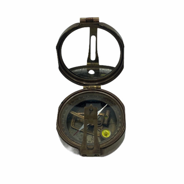 Bronze 3" Brunton Pocket Transit Surveying or Geology Compass in a box