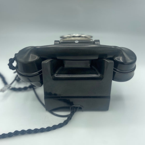 Antique 1940's British GPO ( General Post office ) Call Exchange #300 Series Black Bakelite Telephone