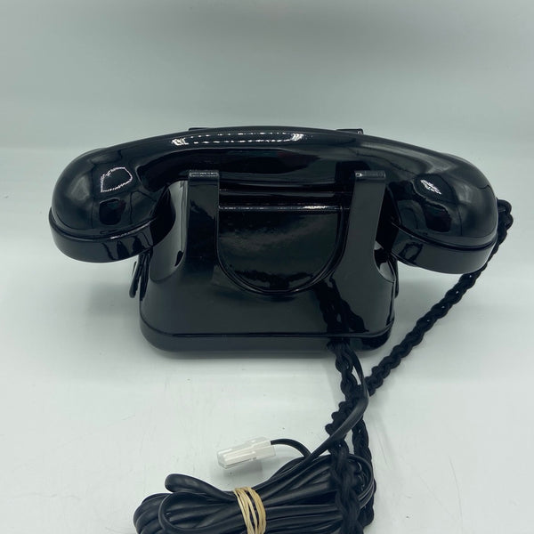 Antique 1950's Full Black Belgium Bell Telephone With a Handle
