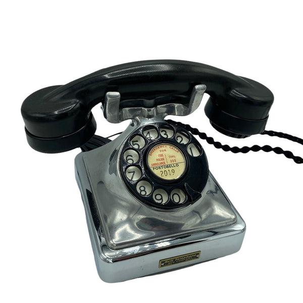 Antique 1950's Chrome Belgium Bell Gurder Telephone