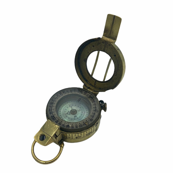 Antique 2nd World War Brass British Army Officer’s 1939 T. G Co. London Prismatic Marching Compass