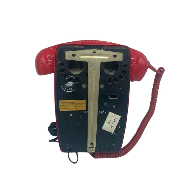 Antique British General Post Office (GPO ) Red Wall 1960/70's Series 741 Telephone
