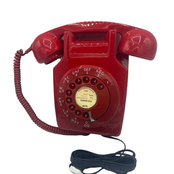 Antique British General Post Office (GPO ) Red Wall 1960/70's Series 741 Telephone