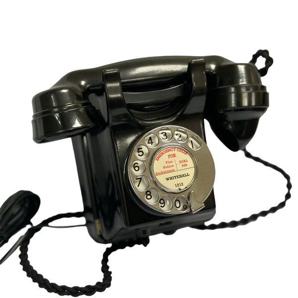 Antique 1930's Siemens Brothers London Black British Bakelite Wall Telephone