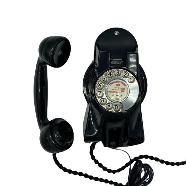 Antique 1930's British GEC (General Electric Company) Black Bakelite Wall Muraphone