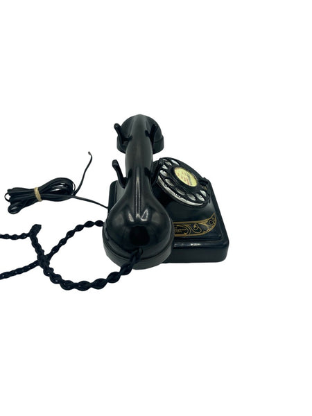 Antique 1950's Black Belgium Bell Gurder Telephone