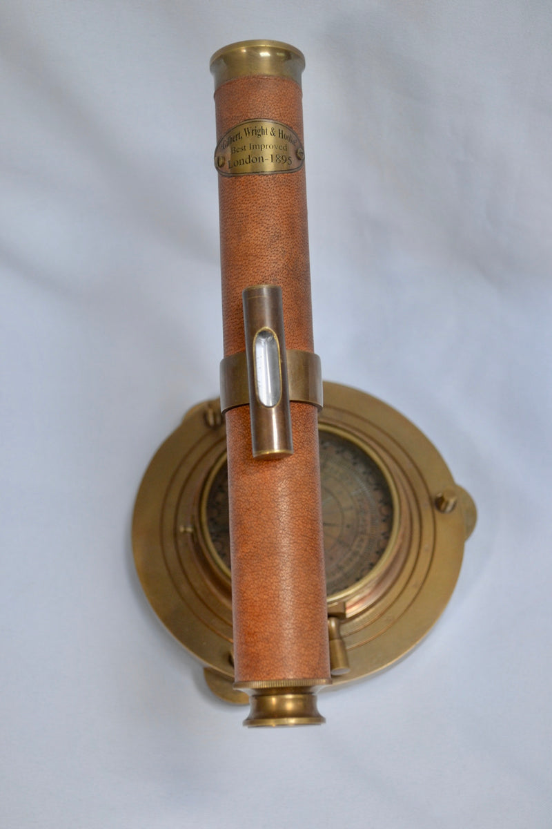 Solid good Brass Alidade Compass 14