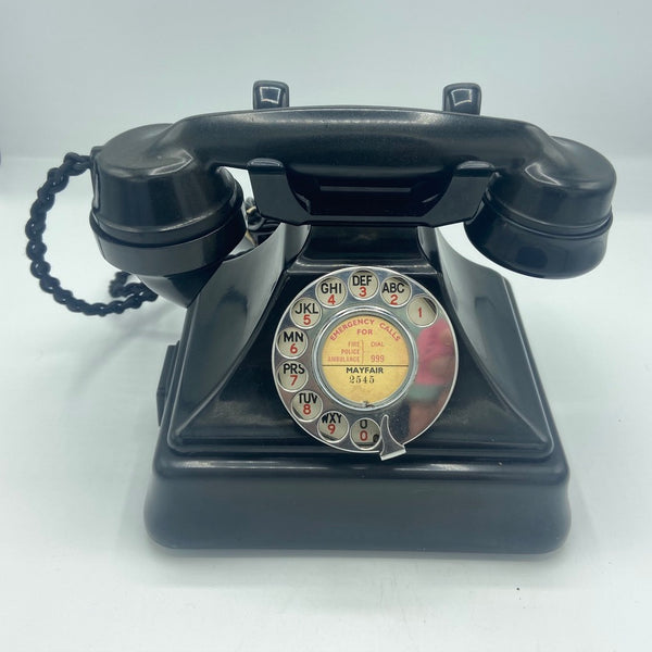 Antique 1930's British GPO ( General Post Office ) King Pyramid #232 Series Bakelite Telephone