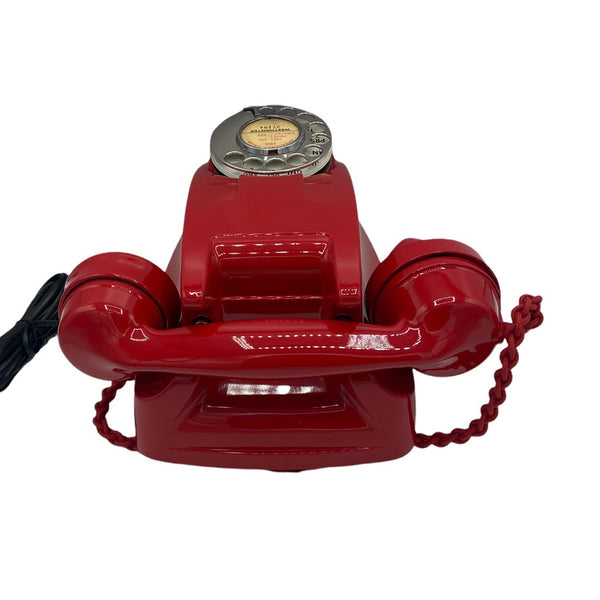 Antique British GPO ( General Post Office ) 1950's Red  Bakelite Wall Telephone