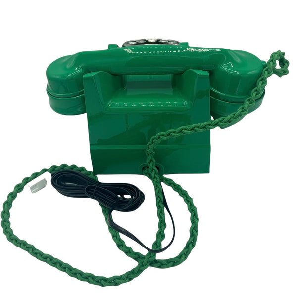 Antique 1940's British GPO Call Exchange #300 Series Lime Green  Bakelite Telephone