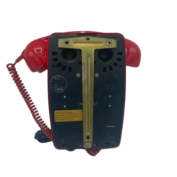 Antique British General Post Office (GPO ) Red Wall 1960/70's Series 741 Telephone