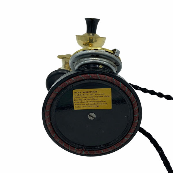 Black & Brass Front 1920's Style Candlestick Telephone
