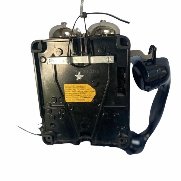 1950's Antique Black Swiss Wall Bakelite Telephone