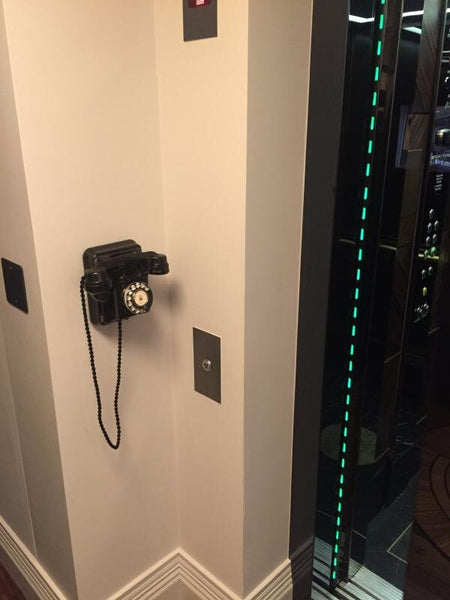 Antique 1930's Siemens Brothers London Black British Bakelite Wall Telephone