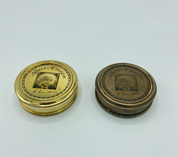 2.5" Bronze Einstein Compass in a wood box