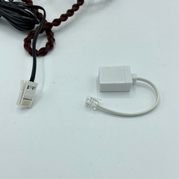 Brass 1920's Style Candlestick Telephone with a Black Cone