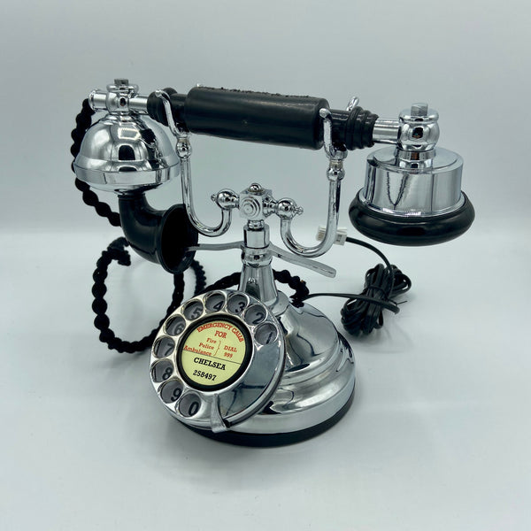 Chrome 1930's Style  Cradle Telephone