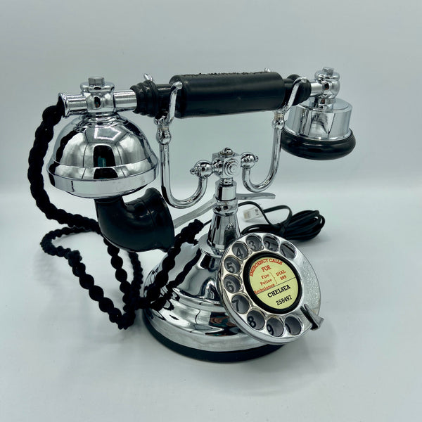 Chrome 1930's Style  Cradle Telephone