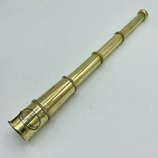 15" Brass 3 Draw Stanley Conical Telescope