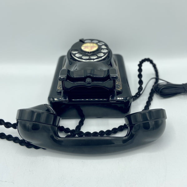 Antique Original Black 1950's Belgium Bell Wall Telephone
