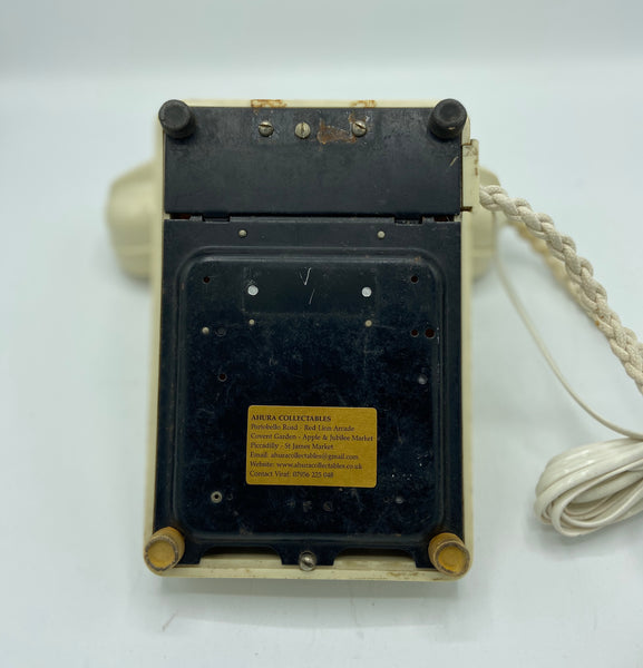 Antique Ivory Cream 1950's Swiss Bakelite Telephone