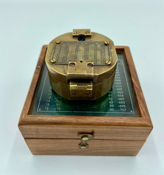 Bronze 2.5" Brunton Pocket Transit Surveying or Geology Compass in a box