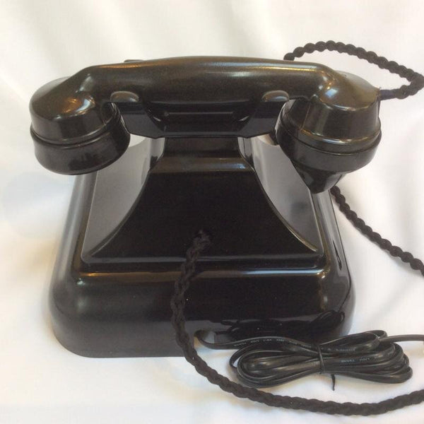 Antique 1930's English GPO ( General Post Office ) King Pyramid Switching #232 Series Black Bakelite Telephone