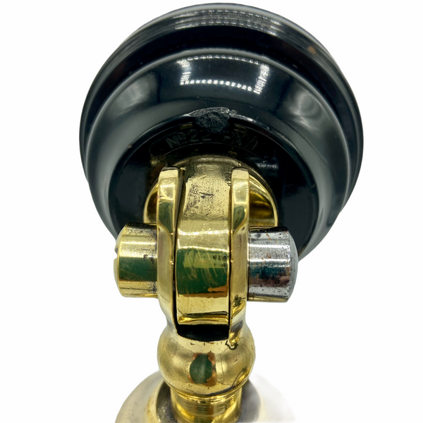 Antique 1900/1910's Black and Brass Antique English GPO Candlestick Telephone