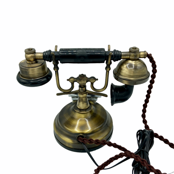 Brushed 1930's Style Cradle Telephone
