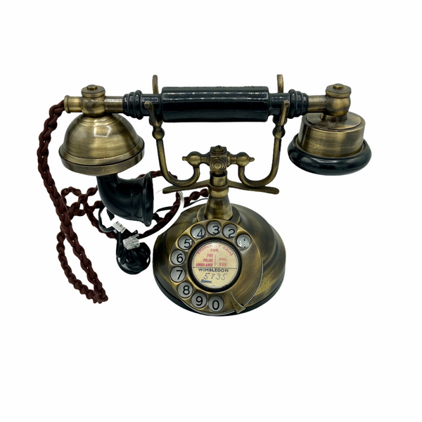 Brushed 1930's Style Cradle Telephone