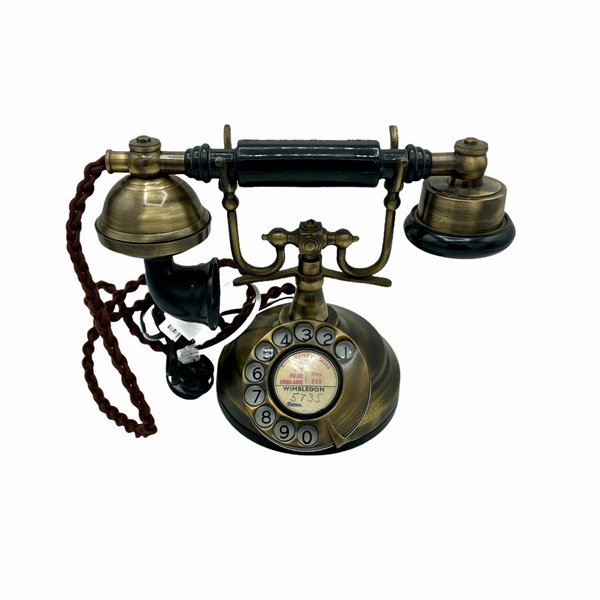 Brushed 1930's Style Cradle Telephone