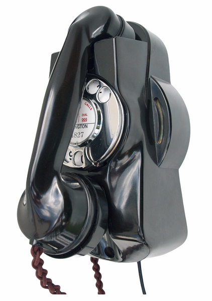 Antique 1930's British GEC (General Electric Company) Black Bakelite Wall Muraphone