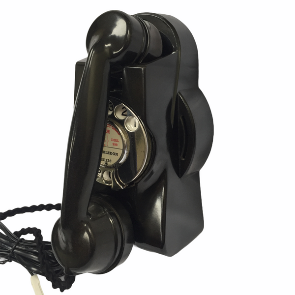 Antique 1930's British GEC (General Electric Company) Black Bakelite Wall Muraphone