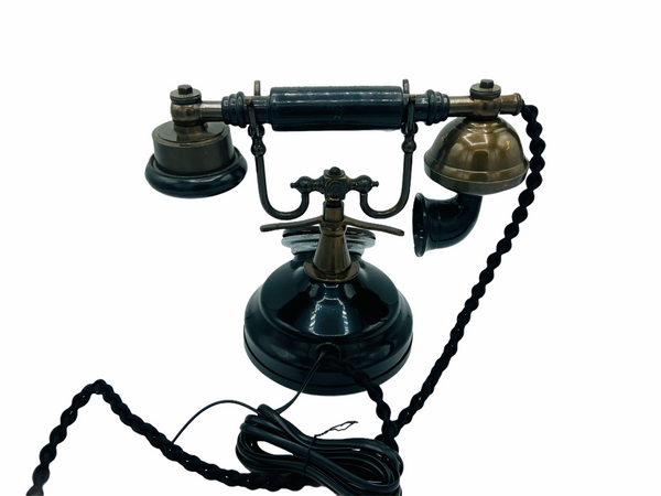 Black & Bronze 1930's style  Cradle Telephone