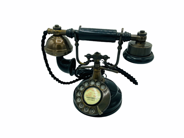 Black & Bronze 1930's style  Cradle Telephone