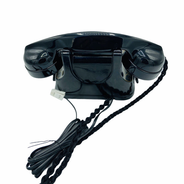 Antique 1950's Black & Gold Belgium Bell Telephone With a Handle