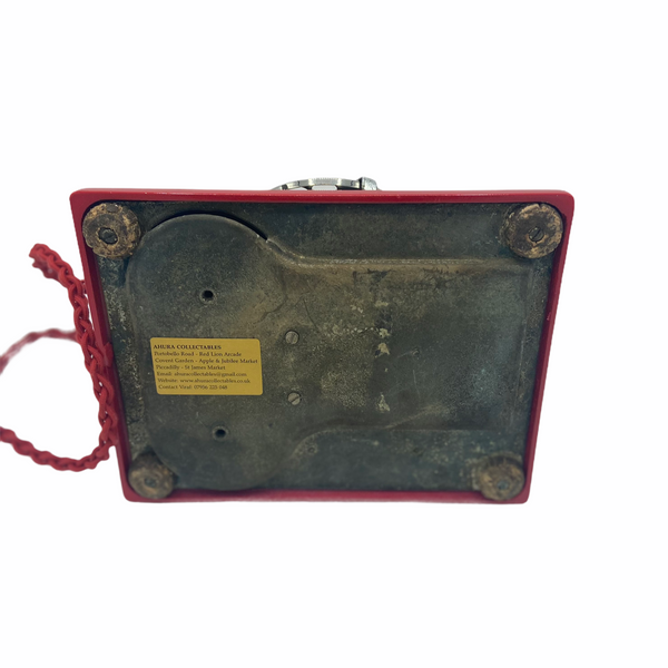 Antique 1930's English GPO #200 Series Red Siemens Bakelite Neophone