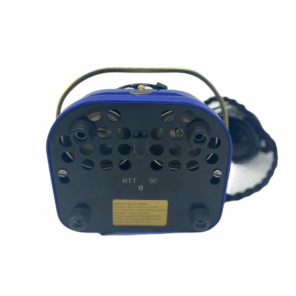 Blue 1950's Original Antique Belgium Bell Telephone with a carrying handle