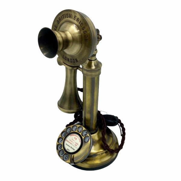 Brushed 1920's Style Candlestick Telephone