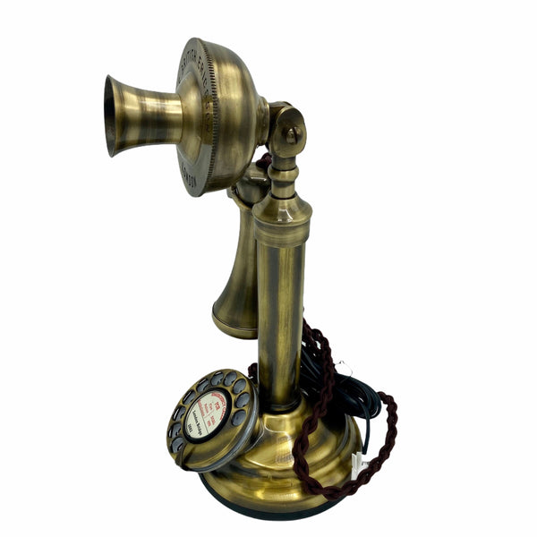 Brushed 1920's Style Candlestick Telephone