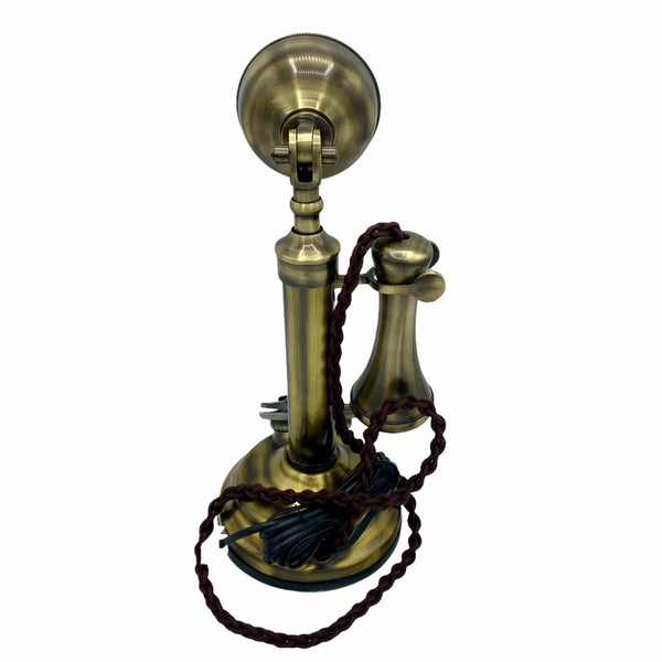 Brushed 1920's Style Candlestick Telephone