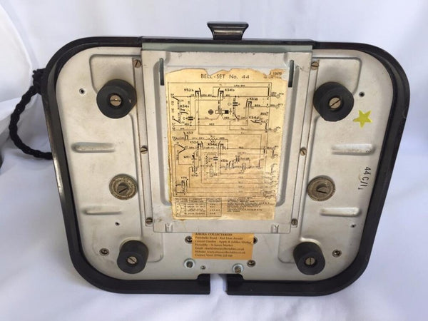 Antique 1930's English GPO ( General Post Office ) King Pyramid Switching #232 Series Black Bakelite Telephone