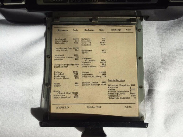 Antique 1930's English GPO ( General Post Office ) King Pyramid Switching #232 Series Black Bakelite Telephone